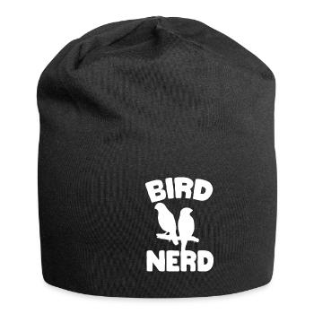 Funny Birds Nerd - Jersey-Beanie - Schwarz - Vorne