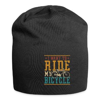 I Like Riding My Bicycle - Jersey-Beanie - Schwarz - Vorne