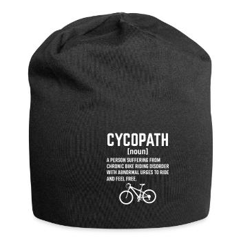 Funny Bicycle Cyclist - Jersey-Beanie - Schwarz - Vorne