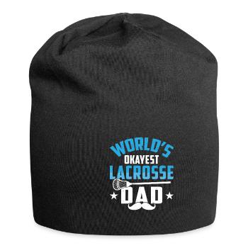 Funny Okayest Lax Dad - Jersey-Beanie - Schwarz - Vorne