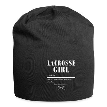 Lax Girl Brave Awesome - Jersey-Beanie - Schwarz - Vorne