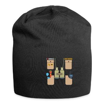 Zookeeper Outfit Costume - Jersey-Beanie - Schwarz - Vorne