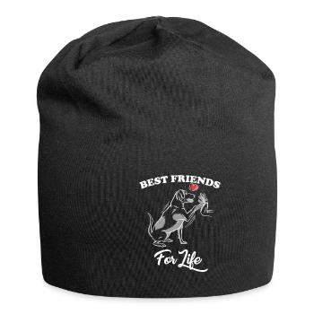 Bestfriends For Life - Jersey-Beanie - Schwarz - Vorne