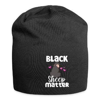 Funny Sheep Sarcasm - Jersey-Beanie - Schwarz - Vorne