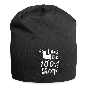 Funny I Was The 100th Sheep - Jersey-Beanie - Schwarz - Vorne