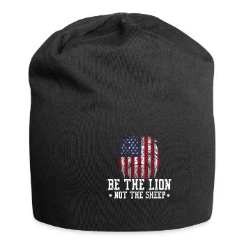 Be The Lion Not The Sheep - Jersey-Beanie - Schwarz - Vorne