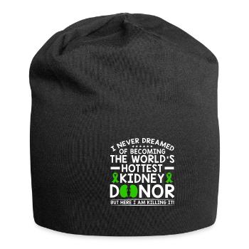 World's Hottest Kidney Donor - Jersey-Beanie - Schwarz - Vorne