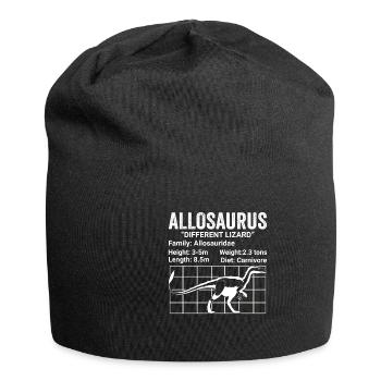 Paleontologist Allosaurus - Jersey-Beanie - Schwarz - Vorne