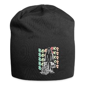 Funny Boooks Bookworm Books - Jersey-Beanie - Schwarz - Vorne
