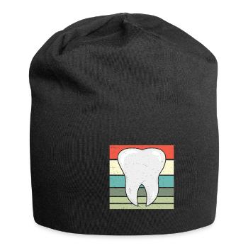 Vintage Retro Dentist Tooth - Jersey-Beanie - Schwarz - Vorne