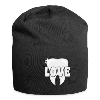 Dentist Love Teeth - Jersey-Beanie - Schwarz - Vorne