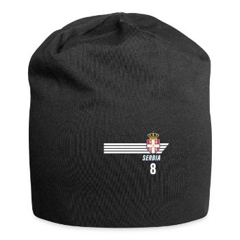 Serbie Srbija Patriotism Football Fan Jersey - Bonnet en jersey - noir - Devant