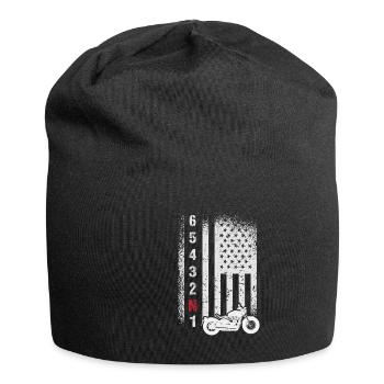 American Flag Motorcycle - Jersey-Beanie - Schwarz - Vorne