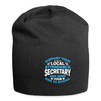 Send Your Kids To School - Jersey-Beanie - Schwarz - Vorne