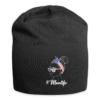 American Mom Life - Jersey-Beanie - Schwarz - Vorne