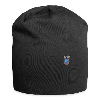 Wennt löppt dann löppt Bas-allemand frison - Bonnet en jersey - noir - Devant