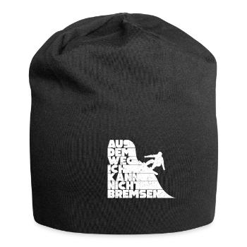 Aus Dem Weg Ich Kann Nicht Bremsen Ski Alpin - Jersey-Beanie - Schwarz - Vorne