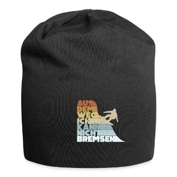 Aus Dem Weg Ich Kann Nicht Bremsen Ski Alpin - Jersey-Beanie - Schwarz - Vorne