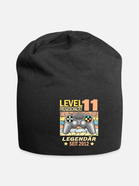 11. Geburtstag Gamer zocken Geburtstjahr 2012 - Jersey-Beanie - Schwarz