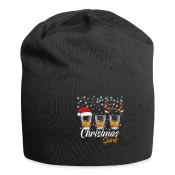 Christmas Spirit Weihnachten Whisky Malt Shots - Jersey-Beanie - Schwarz - Vorne