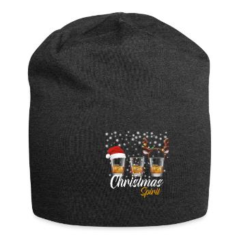 Christmas Spirit Weihnachten Whisky Malt Shots - Jersey-Beanie - Anthrazit - Vorne