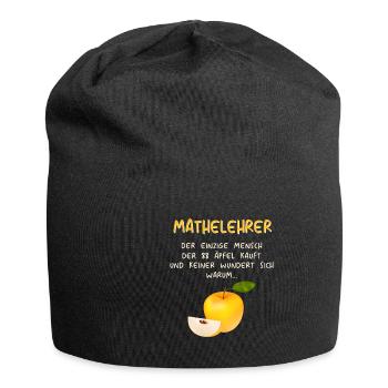 Mathematiker Mathematik Mathe Examen Lehramt - Jersey-Beanie - Schwarz - Vorne