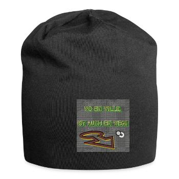 Wo ein Wille, ist auch ein Weg!! - Jersey-Beanie - Schwarz - Vorne
