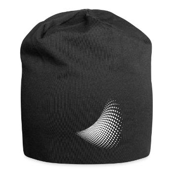 Cadeau de géométrie de formes d'illusion d'optique - Bonnet en jersey - noir - Devant