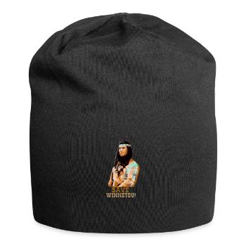 Enregistrer Winnetou,Winnetou,Indianer,Illustration - Bonnet en jersey - noir - Devant