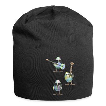 Cool easter egg band - Jersey Beanie - black - Front