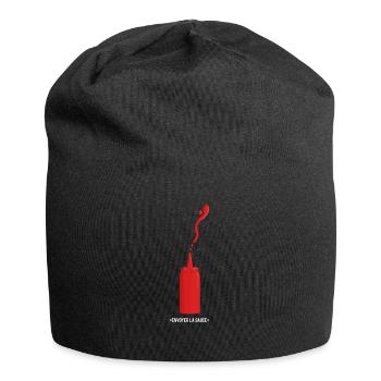 envoyer la sauce ketchup - Bonnet en jersey - noir - Devant
