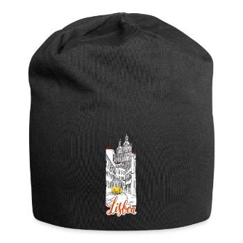 Lissabon - Jersey-Beanie - Schwarz - Vorne