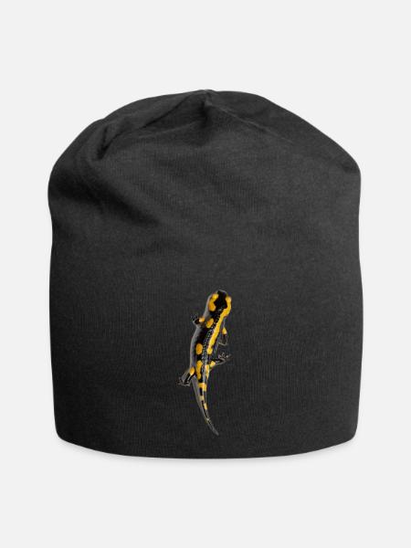 Feuer Salamander Amphibie Exotischer Tierbesitzer - Jersey-Beanie - Schwarz