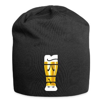 Thirst - Beer Glass - Wheat Beer - Saying - Jersey Beanie - black - Front
