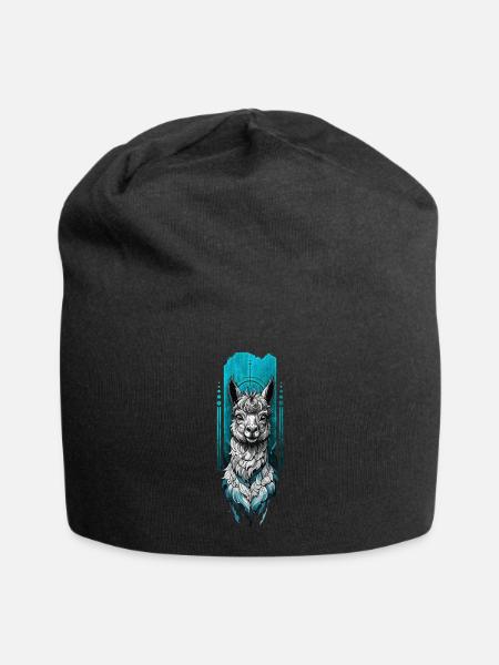 Suloinen lama - Jersey-Beanie - sort