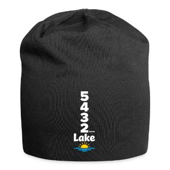 See-wochenende Countdown Zu See-tagen - Jersey-Beanie - Schwarz - Vorne