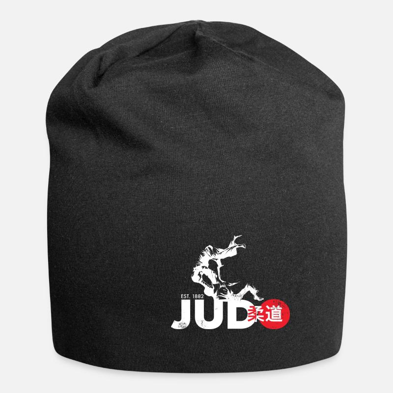judo - Bonnet en jersey - noir