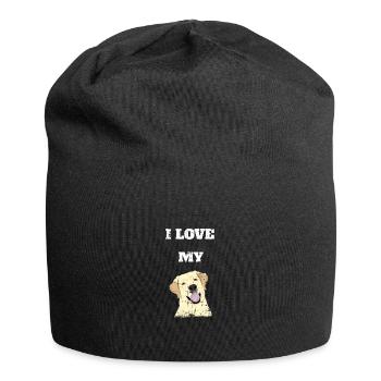 I Love My Labrador Retriever Celebration - Jersey Beanie - black - Front