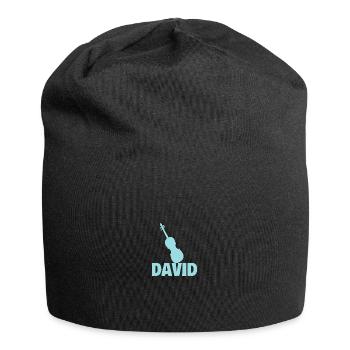 Bratsche David - Jersey-Beanie - Schwarz - Vorne