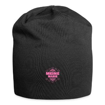 Marie - Jersey-Beanie - Schwarz - Vorne
