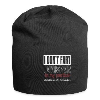 Sarcasme drôle je ne pète pas je murmure - Bonnet en jersey - noir - Devant