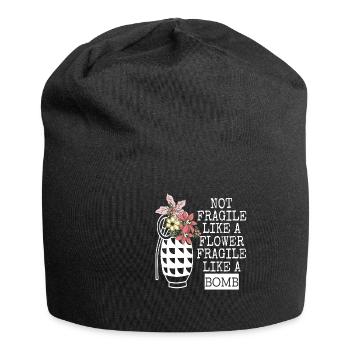 Funny Like a Bomb - Jersey-Beanie - Schwarz - Vorne