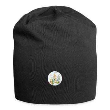 Meerestiere - Jersey-Beanie - Schwarz - Vorne