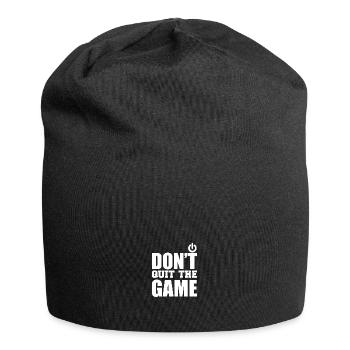 Don't quit the game - Jersey Beanie - black - Front