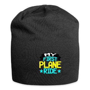 My First Plane Ride 41 - Jersey Beanie - black - Front