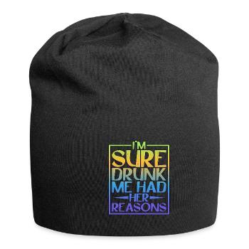 Je suis sûr que j’avais ses raisons 5 - Bonnet en jersey - noir - Devant