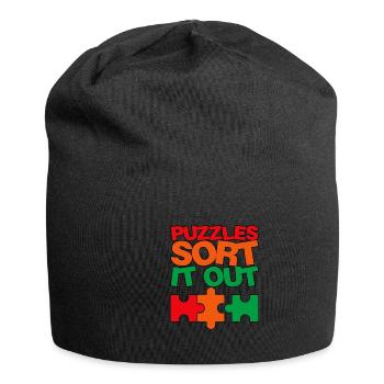 Les casse-têtes trient 3 - Bonnet en jersey - noir - Devant