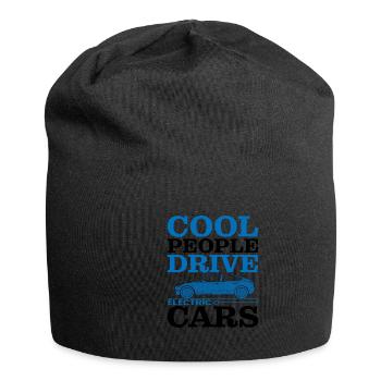 Cool People Drive Electric Cars - Jersey Beanie - black - Front