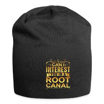 Can I Interest You In A Root Canal - Jersey Beanie - black - Front