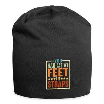 Tu m’avais aux pieds dans les sangles 6 - Bonnet en jersey - noir - Devant